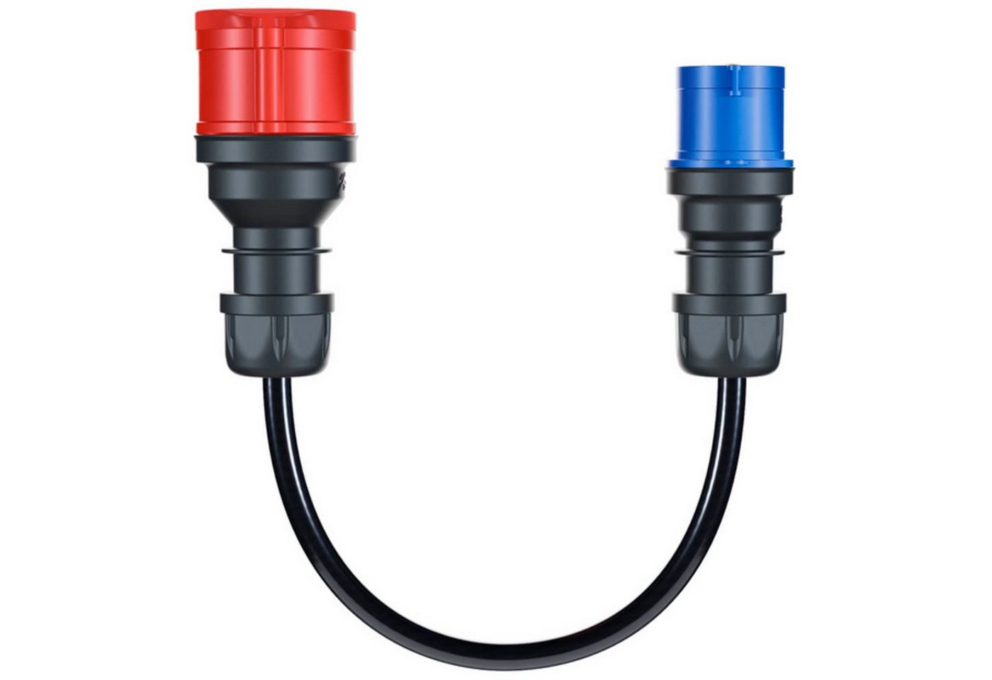 go-e Adapter für Gemini flex 11 kW, CEE rot Drehstrom 16A > CEE blau 16A KFZ-Netzteil von go-e