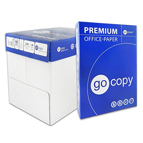 gocopy 2.500 Blatt Kopierpapier PREMIUM 80 DIN A4 holzfrei weiß FSC EU-ECOLABEL von gocopy