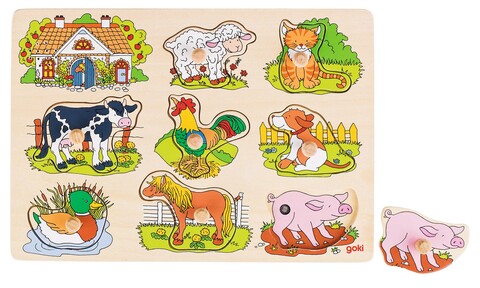 goki Soundpuzzle Bauernhof mit Tierstimmen von goki