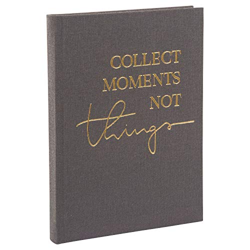 goldbuch Notizbuch Bullet Journal A5, collect moments not things, 200 Seiten Punktraster (dotted), Mit Lesezeichen, Leinen mit goldprägung, 64 712 von goldbuch