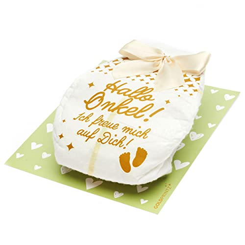 goldprintz I Du wirst Onkel Geschenk I Goldig bedruckte Windel-Postkarte I Schwangerschaft verkünden I Wir bekommen ein Baby verkünden I Verkündung Schwangerschaft I Babynews goldprintz I Du wirst Onkel Geschenk I Goldig bedruckte Windel-Postkarte I Schwangerschaft verkünden I Wir bekommen ein Baby verkünden I Verkündung Schwangerschaft I Babynews von goldprintz