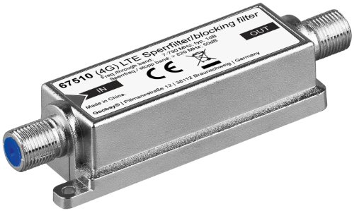 10er Set Goobay LTE(4G)-Filter F-Jack/F-Jack, Outdoor LTE SPERRFILTER von goobay
