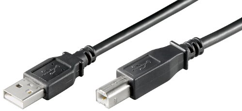10er Set USB 2.0 Kabel, A' Stecker - 'B' Stecker USB AB 500 LC HiSpeed schwarz 2.0 5m von goobay