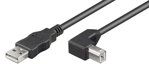10er Set USB Kabel (A-Stecker auf B-Winkelstecker) 5m von goobay
