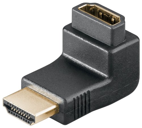 2 Stück, Wentronic 68782 HDMI/HDMI Winkeladapter (19polig, HDMI-Stecker auf HDMI-Buchse) von Wentronic