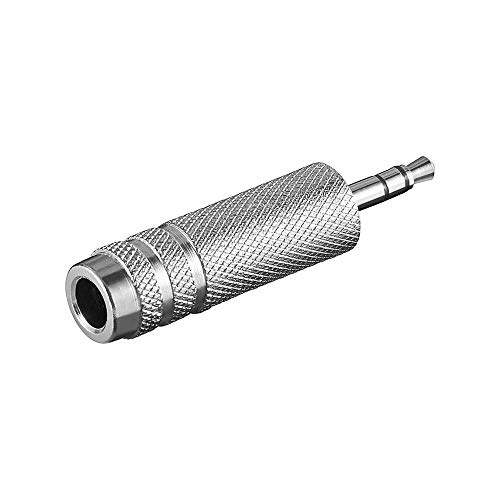 Adapter Audio Klinke 6,35 mm Buchse Stereo Klinke 3,5 mm männlich Stereo, Metall Adapter Audio Klinke 6,35 mm Buchse Stereo Klinke 3,5 mm männlich Stereo, Metall von goobay