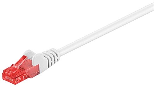 CAT 6 Patchkabel, U/UTP, Weiß; CAT 6 Patchkabel, U/UTP, Weiß, 0.5 m - CCA Kupfergemisch von goobay