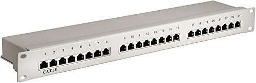 CAT5e PATCH PANEL 24xRJ 45 Buchse 24 PORT geschirmt CAT5e PATCH PANEL 24xRJ 45 Buchse 24 PORT geschirmt von goobay