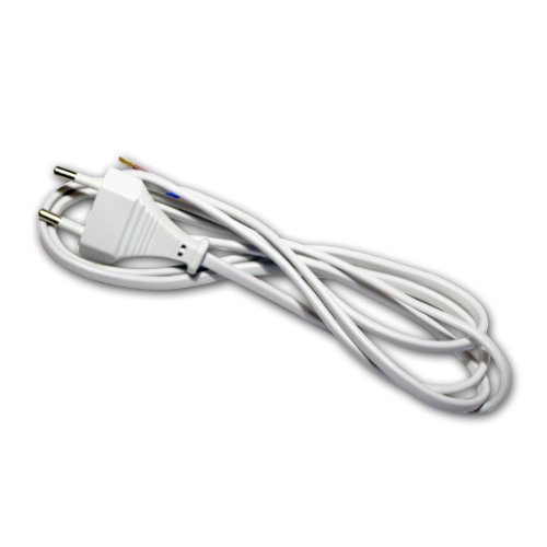 Euro-Netzkabel 1,5m weiß 2polig Kabel & Stecker Euro-Netzkabel 1,5m weiß 2polig Kabel & Stecker von goobay