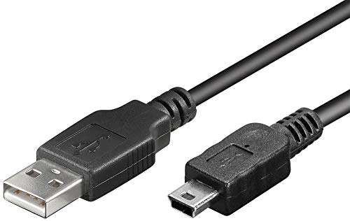 GOOBAY Wentronic USB B 5 Pin 180 1.8 m 1.8 m USB A Mini-USB B männlich männlich schwarz Kabel USB – Kabel USB (1,8 m, USB A, Mini-USB B, männlich/männlich, schwarz) von goobay