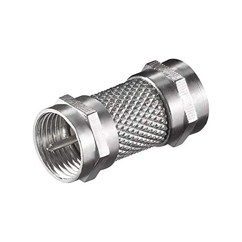 Goobay 11371 Sat Adapter für Koaxialkabel – Antennenkabel, F-Stecker auf F-Stecker, männliche Stecker, Zink, Silber Goobay 11371 Sat Adapter für Koaxialkabel – Antennenkabel, F-Stecker auf F-Stecker, männliche Stecker, Zink, Silber von goobay