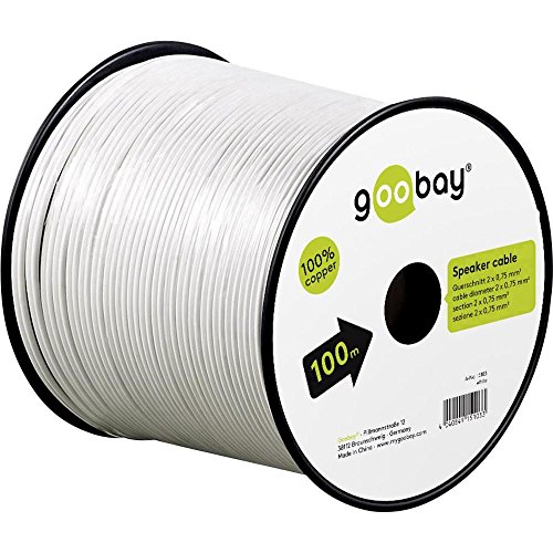 Goobay 15114 Lautsprecherkabel CU, 10 m, Kabellänge 2 x 1,5 mm, 6 mm Durchmesser Goobay 15114 Lautsprecherkabel CU, 10 m, Kabellänge 2 x 1,5 mm, 6 mm Durchmesser von goobay