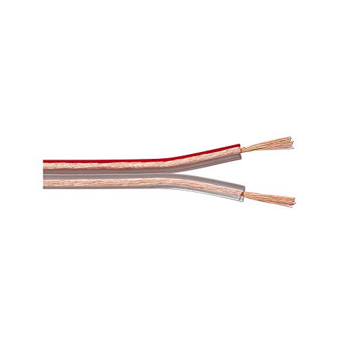 Goobay 15118 Lautsprecherkabel 2x0,5mm² Kupfer Litze / Boxenkabel Audio Kabel Meterware / Speaker Cable Kupferkabel Transparent / Subwoofer Kabel 10m Goobay 15118 Lautsprecherkabel 2x0,5mm² Kupfer Litze / Boxenkabel Audio Kabel Meterware / Speaker Cable Kupferkabel Transparent / Subwoofer Kabel 10m von goobay