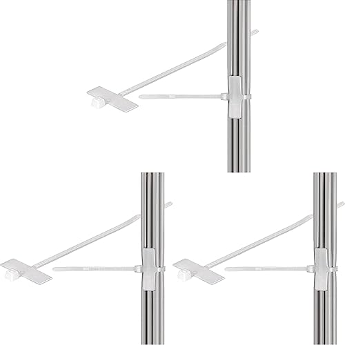 Goobay 17095 Kabelbinder mit Beschriftungsfeld, 100 x 2.5 mm, 3er Pack (1 x 100 Stück) von goobay