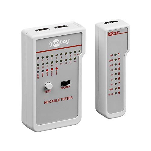 Goobay 31961 HD Kabeltester, silber Goobay 31961 HD Kabeltester, silber von goobay