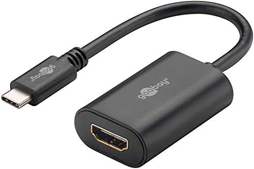 Goobay 38532 USB-C auf HDMI Adapter für Videoübertragungen mit Auflösungen bis 3840*2160p@60Hz & 3D; 0,2m von goobay