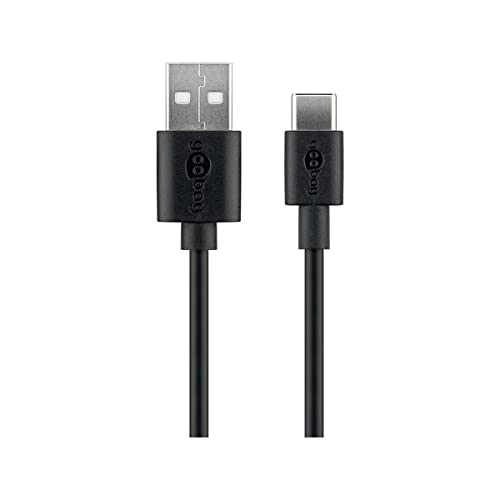 Goobay 38675 USB-C Kabel auf USB-A – Ladekabel mit 3 A für Smartphone und Tablet – 0,1 Meter von goobay