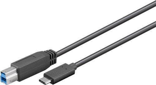 Goobay 44691 USB 3.0 Kabel USB-C auf B, schwarz von goobay