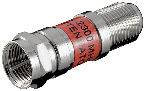 Goobay 5 Stück: Dämpfer Satellite 12dB 5 – 2300 MHz, Dämpfungswert: 12 dB Goobay 5 Stück: Dämpfer Satellite 12dB 5 – 2300 MHz, Dämpfungswert: 12 dB von goobay