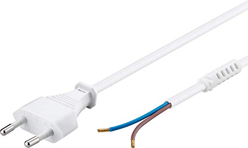 Goobay 50503 Euro Kabel zum Konfektionieren, 1, 5 m, Weiß Goobay 50503 Euro Kabel zum Konfektionieren, 1, 5 m, Weiß von goobay