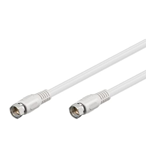 Goobay 50739 Sat Anschlusskabel, Antennenkabel, Koaxialkabel, F-Stecker auf F-Stecker,2-fach geschirmt, 5m, 80 dB, weiß, 50739-GB Goobay 50739 Sat Anschlusskabel, Antennenkabel, Koaxialkabel, F-Stecker auf F-Stecker,2-fach geschirmt, 5m, 80 dB, weiß, 50739-GB von goobay