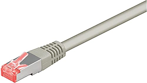 Goobay 50885 CAT 6 Verbindungskabel, S/FTP (PiMF), Grau, 0,5 m Kabellänge von goobay