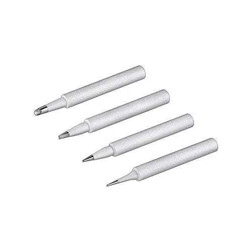 Goobay 51073 Lötspitze Set für Lötstation EP5 & EP6 / Lötkolben Spitzen 4er Set / Ersatz Lötspitzen Soldering Tips zum Löten / Soldering Station Zubehör / 4 Stück von goobay