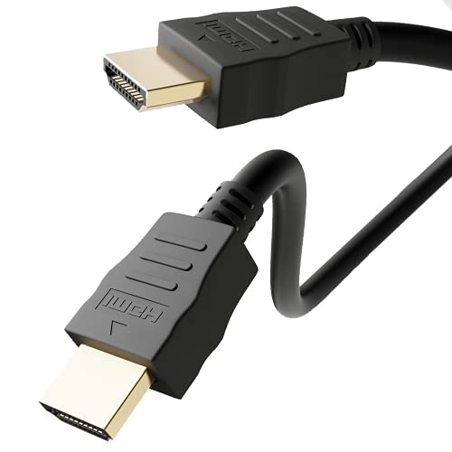 Goobay 51818 HDMI High Speed Kabel mit Ethernet, 4K, Ultra-HD, Full-HD, 3D, HDMI-Stecker > HDMI-Stecker, abwärtskompatibel, vergoldete Stecker, 1 m von goobay