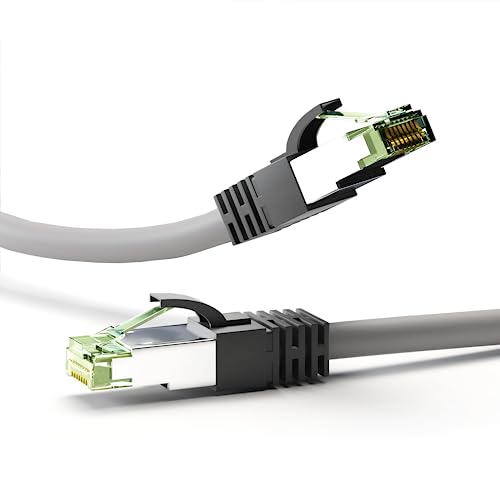 Goobay 55144 RJ45 Patchkabel mit CAT 8.1 S/FTP Rohkabel / RJ45 Stecker / 8K Gaming PS5 Playstation 5 / 2.000 MHz / OFC Netzwerkkabel / Grau / LAN Kabel 25m Goobay 55144 RJ45 Patchkabel mit CAT 8.1 S/FTP Rohkabel / RJ45 Stecker / 8K Gaming PS5 Playstation 5 / 2.000 MHz / OFC Netzwerkkabel / Grau / LAN Kabel 25m von goobay