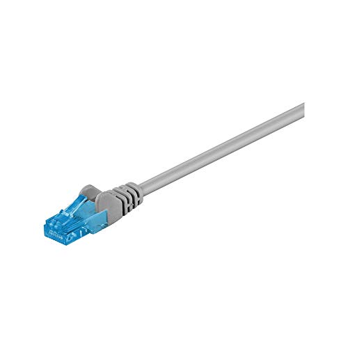 Goobay 55421 RJ45 Patchkabel CAT 6A U/UTP / 500 MHz Netzwerkkabel / Kupfer Internetkabel halogenfrei / RJ 45 Stecker / LAN Kabel / Grau / 2m von goobay