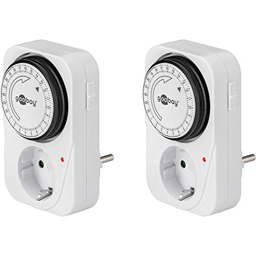 Goobay 55538 Analoge Zeitschaltuhr Steckdose 3500W Mechanische Schaltuhr Zeitschalter für Steckdose Timer Analog 15 Min. Intervall Timer innen 2er Set Goobay 55538 Analoge Zeitschaltuhr Steckdose 3500W Mechanische Schaltuhr Zeitschalter für Steckdose Timer Analog 15 Min. Intervall Timer innen 2er Set von goobay