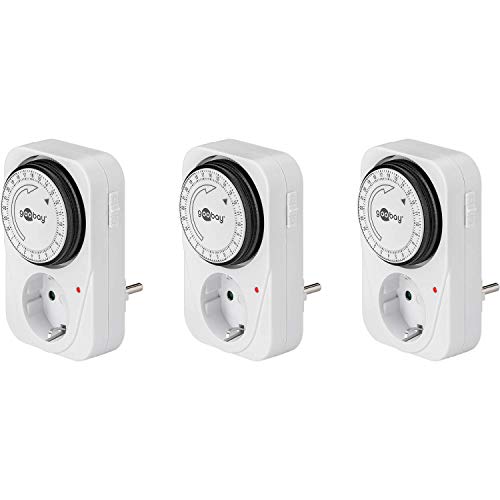 Goobay 55539 Analoge Zeitschaltuhr Steckdose 3500W Mechanische Schaltuhr Zeitschalter für Steckdose Timer Analog 15 Min. Intervall Timer innen 3er Set Goobay 55539 Analoge Zeitschaltuhr Steckdose 3500W Mechanische Schaltuhr Zeitschalter für Steckdose Timer Analog 15 Min. Intervall Timer innen 3er Set von goobay