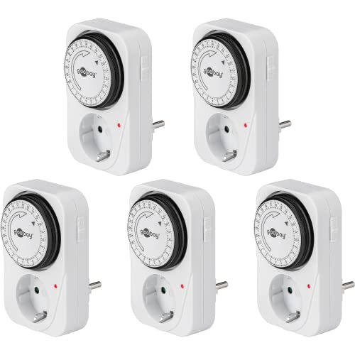 Goobay 55540 Analoge Zeitschaltuhr Steckdose 3500W Mechanische Schaltuhr Zeitschalter für Steckdose Timer Analog 15 Min. Intervall Timer innen 5er Set Goobay 55540 Analoge Zeitschaltuhr Steckdose 3500W Mechanische Schaltuhr Zeitschalter für Steckdose Timer Analog 15 Min. Intervall Timer innen 5er Set von goobay