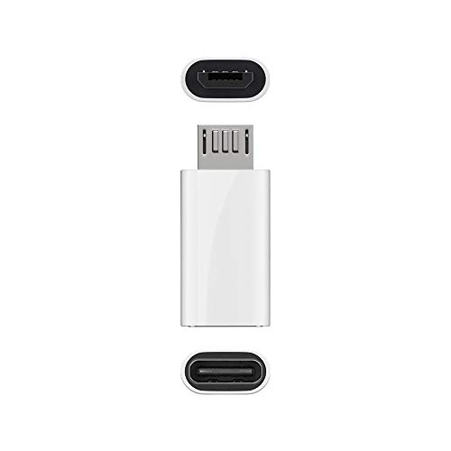 Goobay 55550 Micro-USB / USB-C OTG Hi-Speed Adapter für den Anschluss von Ladekabeln - Wandelt MicroUSB Buchse in USB-C Buchse um von goobay