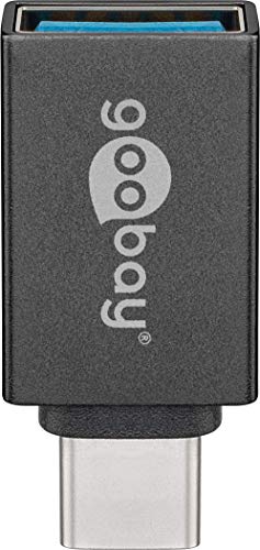 Goobay USB-C(TM) Adapter - USB 3.0 A-Buchse; USB-C(TM) Adapter - USB 3.0 A-Buchse, Grau - zum Anschluss zwischen USB-C(TM) und USB-A Geräten Goobay USB-C(TM) Adapter - USB 3.0 A-Buchse; USB-C(TM) Adapter - USB 3.0 A-Buchse, Grau - zum Anschluss zwischen USB-C(TM) und USB-A Geräten von goobay