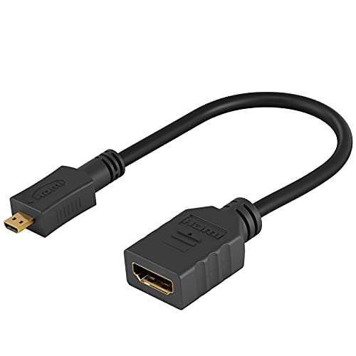 Goobay 58683 Micro HDMI Adapter/Micro-HDMI auf HDMI 2.0 Adapter für Go Pro/Raspberry Pi/Surface / 0,15 Meter Goobay 58683 Micro HDMI Adapter/Micro-HDMI auf HDMI 2.0 Adapter für Go Pro/Raspberry Pi/Surface / 0,15 Meter von goobay