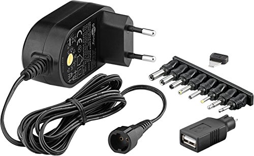 Goobay 59028 Universal Netzteil 1000mA 3V / 4,5V / 5V / 6V / 7,5V / 9V / 12V inkl. 8 Adapterstecker plus USB von goobay