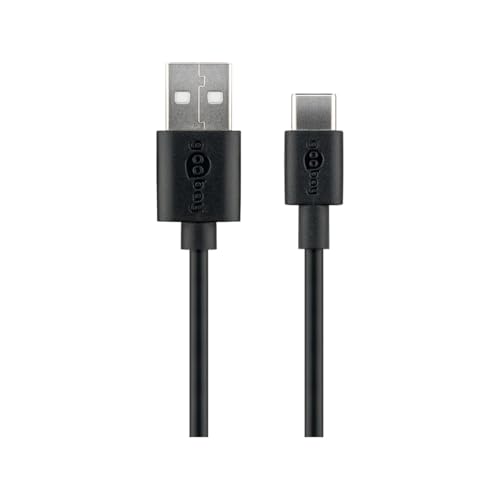 Goobay 59118 USB-C Kabel auf USB-A – Ladekabel mit 3 A für Smartphone und Tablet – 0,5 Meter von goobay