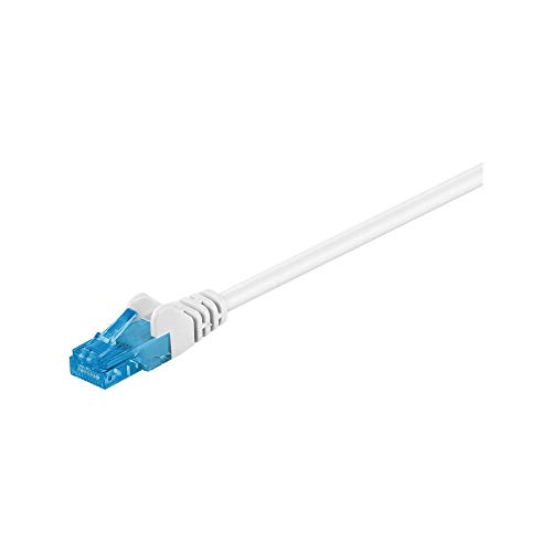 Goobay 59827 RJ45 Patchkabel CAT 6A U/UTP / 500 MHz Netzwerkkabel / Kupfer Internetkabel halogenfrei / RJ 45 Stecker / LAN Kabel / Weiß / 3m von goobay