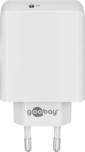 Goobay 61762 USB C Ladegerät 65W Schnellladegerät PD Universal USB Netzteil Adapter Ladestecker Fast Charger Typ C für Samsung S22 S21 & iPhone 14 Weiß von goobay