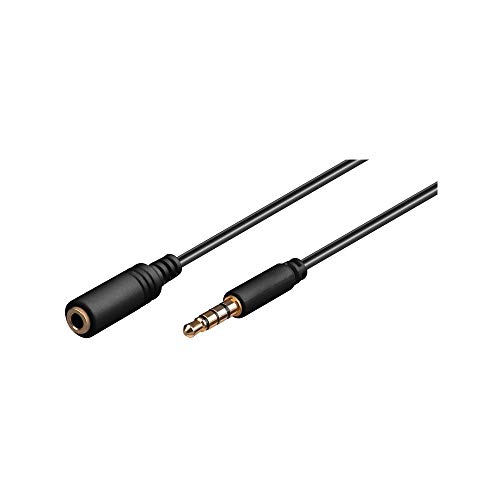 Goobay 62479 AUX Verlängerungskabel – Audiokabel – Verbindungskabel – Klinkenkabel – Klinke 3,5mm Stecker (4-Pin, Stereo) > Buchse 3,5 mm Stecker (4-Pin, Stereo) von goobay