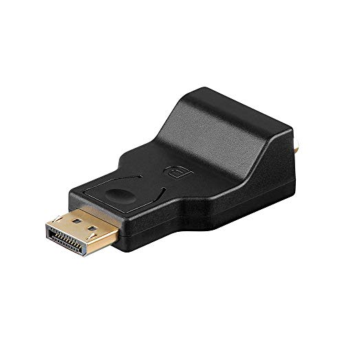 Goobay 63489 Display Port/VGA Adapter, 1.1, Vergoldet, , Schwarz von goobay