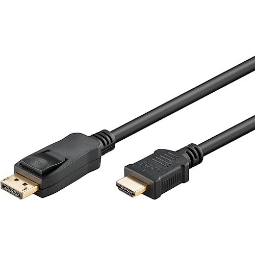 Goobay 64845 - DisplayPort 2.0 auf HDMI 2.1 8k @ 60Hz Kabel/DP auf HDMI Verbindungskabel / 4K @ 144Hz Highspeed Kabel / 1M von goobay