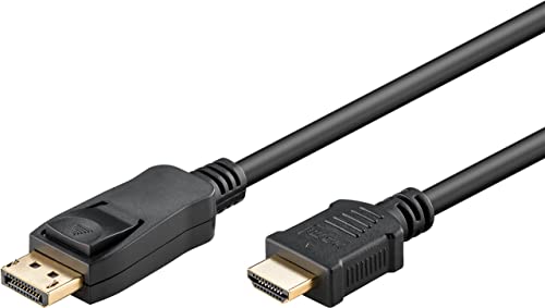 Goobay 64846 - DisplayPort 2.0 auf HDMI 2.1 8k @ 60Hz Kabel/DP auf HDMI Verbindungskabel / 4K @ 144Hz Highspeed Kabel / 2M von goobay