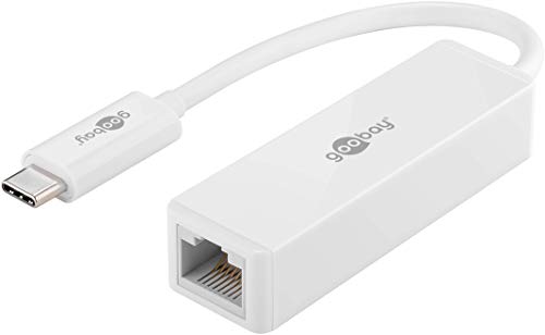 Goobay 66255 USB-C auf RJ45 Ethernet Netzwerkadapter für den Anschluss eines LAN-Kabels zwecks Internetverbindung von goobay
