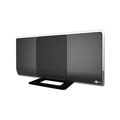 Goobay 67179 DVBT2 Antenne mit Verstärker innen / Aktive DAB Zimmerantenne für Fernseher HDTV Full HD / DVBT & DAB Antenne inkl. LTE & 4G Filter / Schwarz Goobay 67179 DVBT2 Antenne mit Verstärker innen / Aktive DAB Zimmerantenne für Fernseher HDTV Full HD / DVBT & DAB Antenne inkl. LTE & 4G Filter / Schwarz von goobay