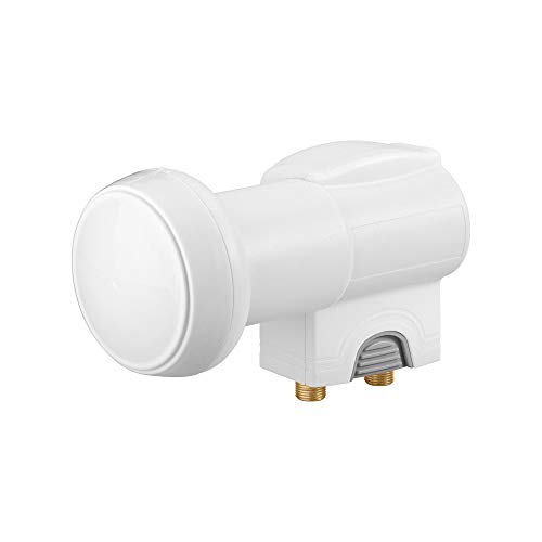 Goobay 67270 Universal Twin LNB Digitaler Satelliten Empfang 2 Teilnehmer direkt digitales Fernsehen UHD 8K F Buchse Wetterschutz SAT DVB-S2 Weiß Goobay 67270 Universal Twin LNB Digitaler Satelliten Empfang 2 Teilnehmer direkt digitales Fernsehen UHD 8K F Buchse Wetterschutz SAT DVB-S2 Weiß von goobay