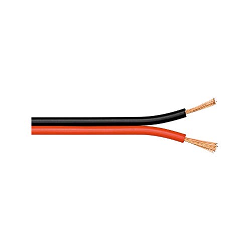 Goobay 67737 Lautsprecherkabel 2x2,5mm² CCA Litze / Boxenkabel Audio Kabel Meterware / Speaker Cable Litzenkabel Audiokabel / Subwoofer Kabel / Rot Schwarz / 50m Goobay 67737 Lautsprecherkabel 2x2,5mm² CCA Litze / Boxenkabel Audio Kabel Meterware / Speaker Cable Litzenkabel Audiokabel / Subwoofer Kabel / Rot Schwarz / 50m von goobay