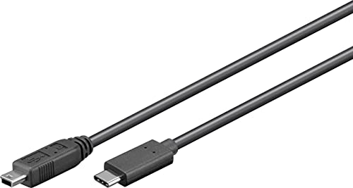 Goobay 67989 USB 2.0 Mini Typ B auf USB C Kabel 480 Mbits / Mini B USB zu USB A Stecker Adapterkabel / GoPro - Kartenleser - Hubs / Schwarz / 0,5m Goobay 67989 USB 2.0 Mini Typ B auf USB C Kabel 480 Mbits / Mini B USB zu USB A Stecker Adapterkabel / GoPro - Kartenleser - Hubs / Schwarz / 0,5m von goobay