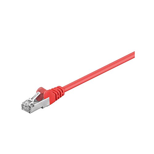 Goobay 68033 CAT 5e Patchkabel, SF/UTP, Rot, CCA Kupfergemisch von goobay